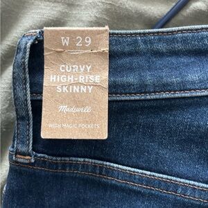 Madewell Curvy High Rise Skinny Jeans